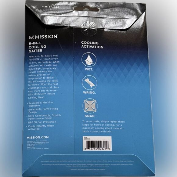 Mission 6-in-1 cooling neck, gator new in package - Picture 2 of 2